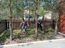 патриотическая акция "Память Победы" по уборке Братского захоронения - фото - 3